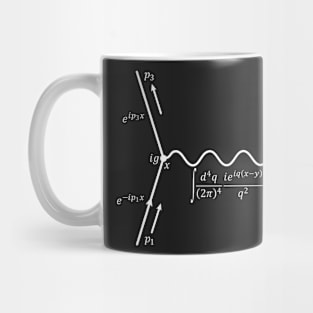 Feynman Diagram, quantum field theory and particle physics Mug